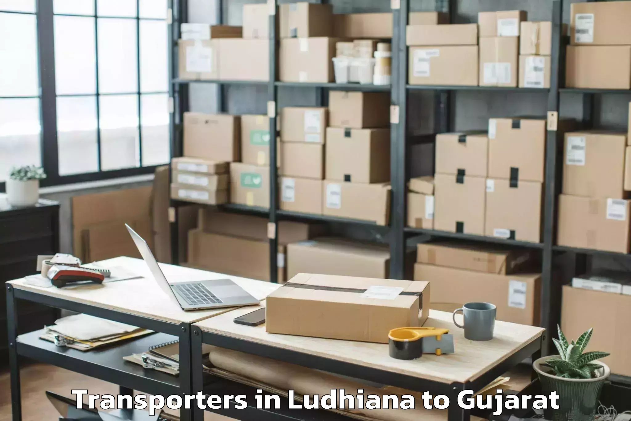 Book Ludhiana to Visavadar Transporters Online